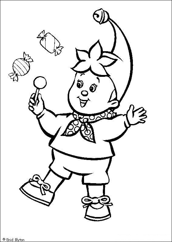 Plansa de colorat cu Noddy 1 1